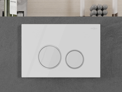 Mexen Fenix Air 05 pneumaattinen huuhtelupainike, kiiltävän valkoinen - 6A0500