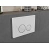 Bouton de chasse pneumatique Mexen Fenix Air 05, blanc brillant - 6A0500