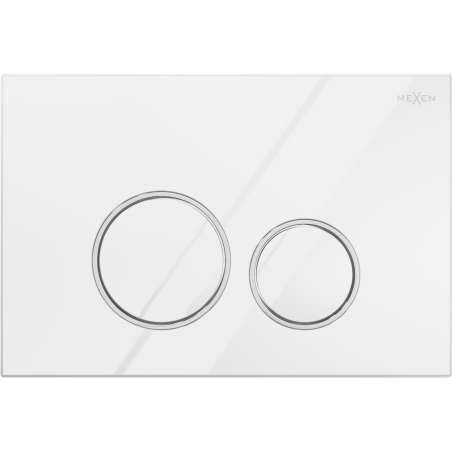Bouton de chasse pneumatique Mexen Fenix Air 05, blanc brillant - 6A0500