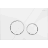 Bouton de chasse pneumatique Mexen Fenix Air 05, blanc brillant - 6A0500