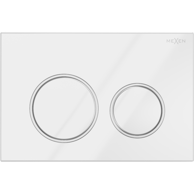 Mexen Fenix Air 07 XS pneumatic flush button, glossy white - 6A0700