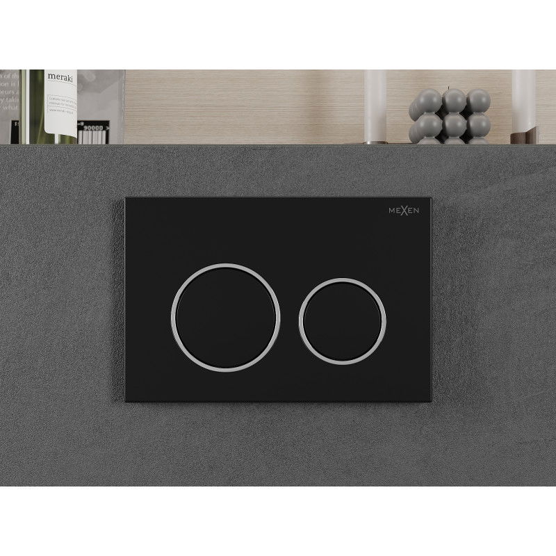 Mexen Fenix Air 07 XS bouton de rinçage pneumatique, noir - 6A0703