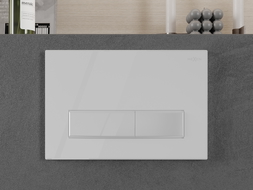 Mexen Fenix Air 09 pneumatisk spolningsknapp, vit glansig - 6A0900