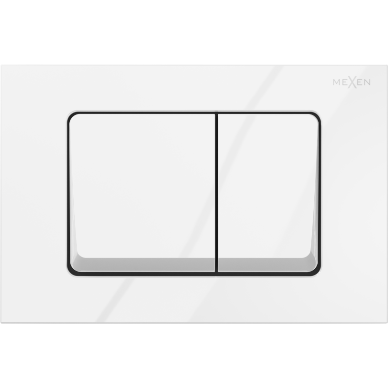 Mexen Fenix Air 10 XS bouton de chasse pneumatique, blanc brillant - 6A1000