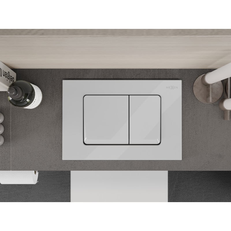 Mexen Fenix Air 10 XS pulsante di scarico pneumatico, bianco lucido - 6A1000