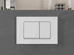 Mexen Fenix Air 10 XS bouton de chasse pneumatique, blanc brillant - 6A1000