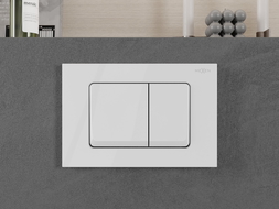 Mexen Fenix Air 10 XS pneumatic flush button, glossy white - 6A1000