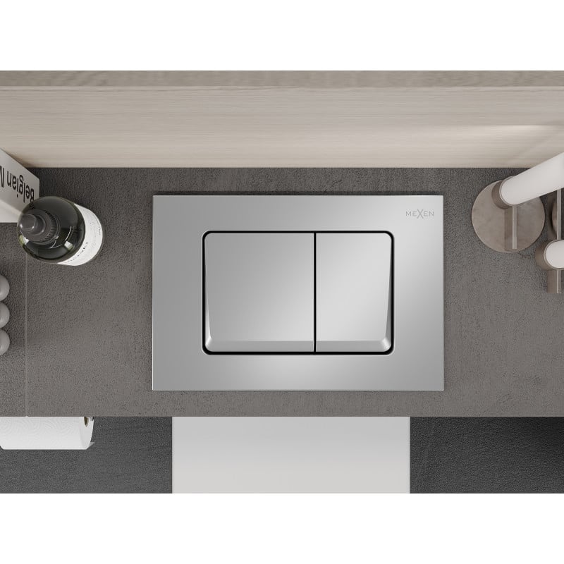 Mexen Fenix Air 10 XS bouton de chasse d'eau pneumatique, chrome mat - 6A1002