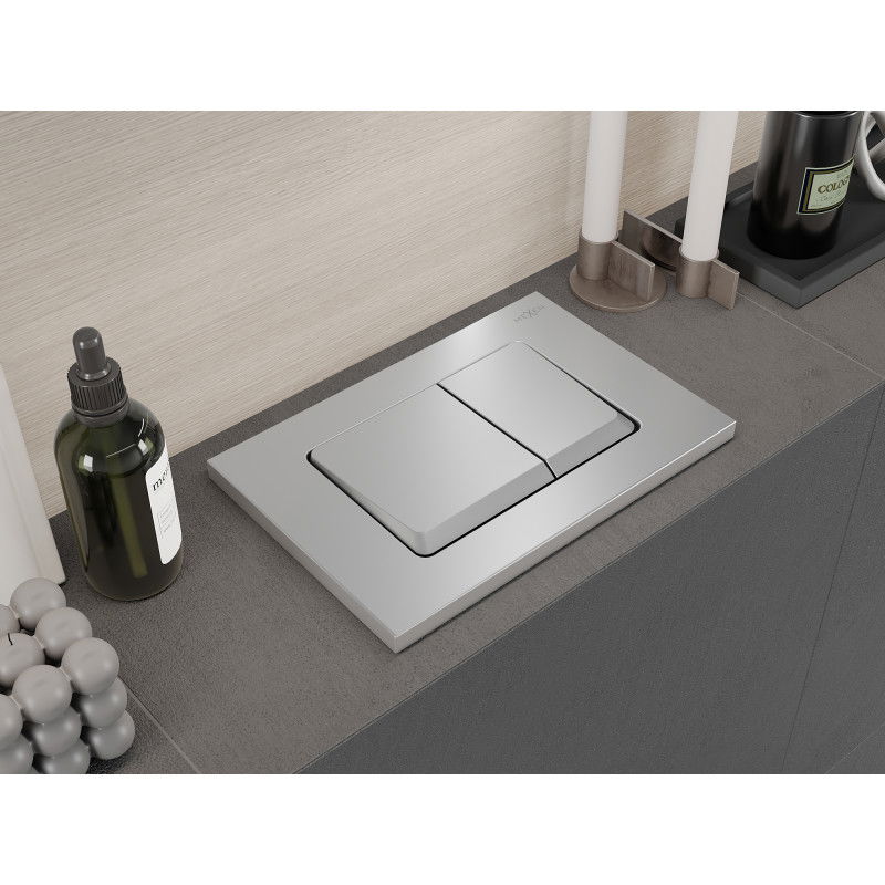 Mexen Fenix Air 10 XS pneumatische spoelknop, mat chroom - 6A1002