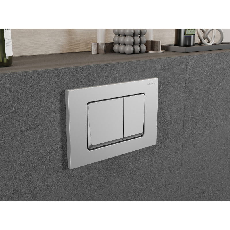 Mexen Fenix Air 10 XS pneumatische spoelknop, mat chroom - 6A1002