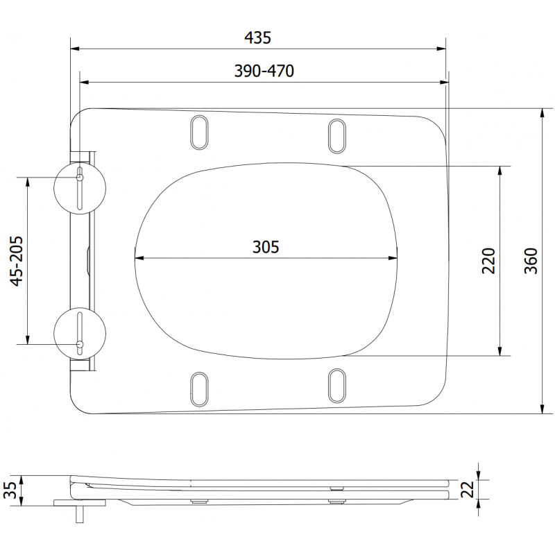 Mexen Vera slim softclose toiletbril, duroplast, glanzend wit - 39164000