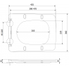 Mexen Vera langsam absenkender Slim Sitz, Duroplast, Schwarz Matt - 39164085