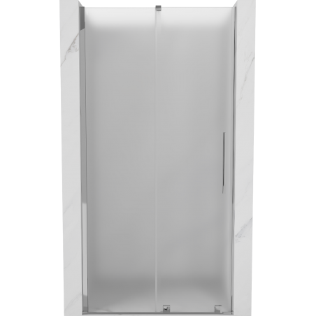 Mexen Velar Schiebetür für die Dusche 90 cm, Mattglas, Chrom - 871-090-000-31-01