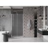 Mexen Velar sliding shower door 90 cm, frosted, chrome - 871-090-000-31-01