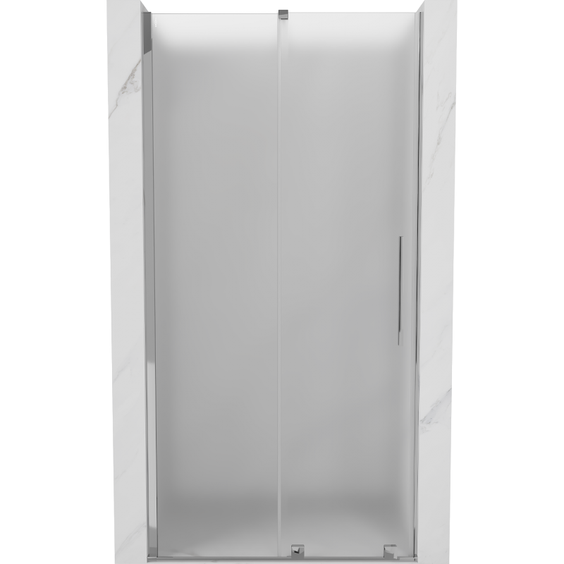 Mexen Velar porte de douche coulissantes 120 cm, givré, chrome - 871-120-000-31-01
