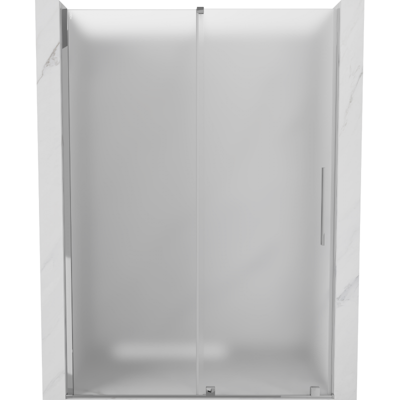 Mexen Velar Duschschiebetür 140 cm, Mattglas, Chrom - 871-140-000-31-01