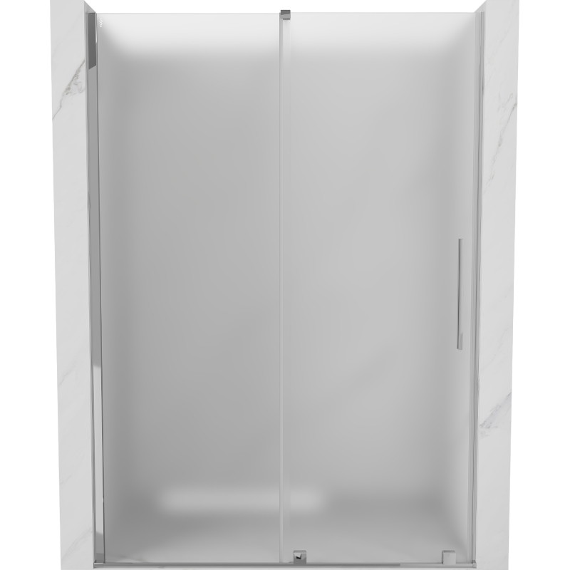 Mexen Velar sliding shower door 140 cm, frost, chrome - 871-140-000-31-01