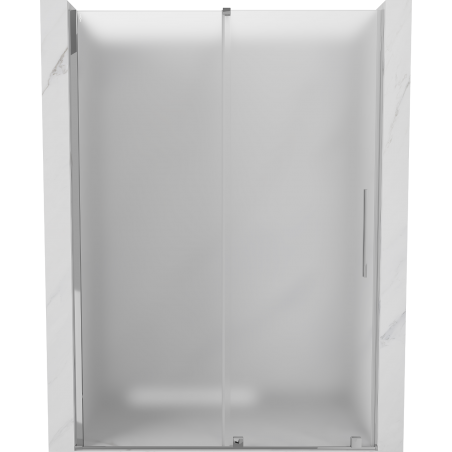 Mexen Velar Duschschiebetür 140 cm, Mattglas, Chrom - 871-140-000-31-01