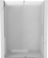 Mexen Velar schiebbar Duschdier 140 cm, Frascht, Chrom - 871-140-000-31-01