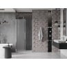 Mexen Velar porte de douche coulissante 120 cm, givré, chrome - 871-120-000-31-01