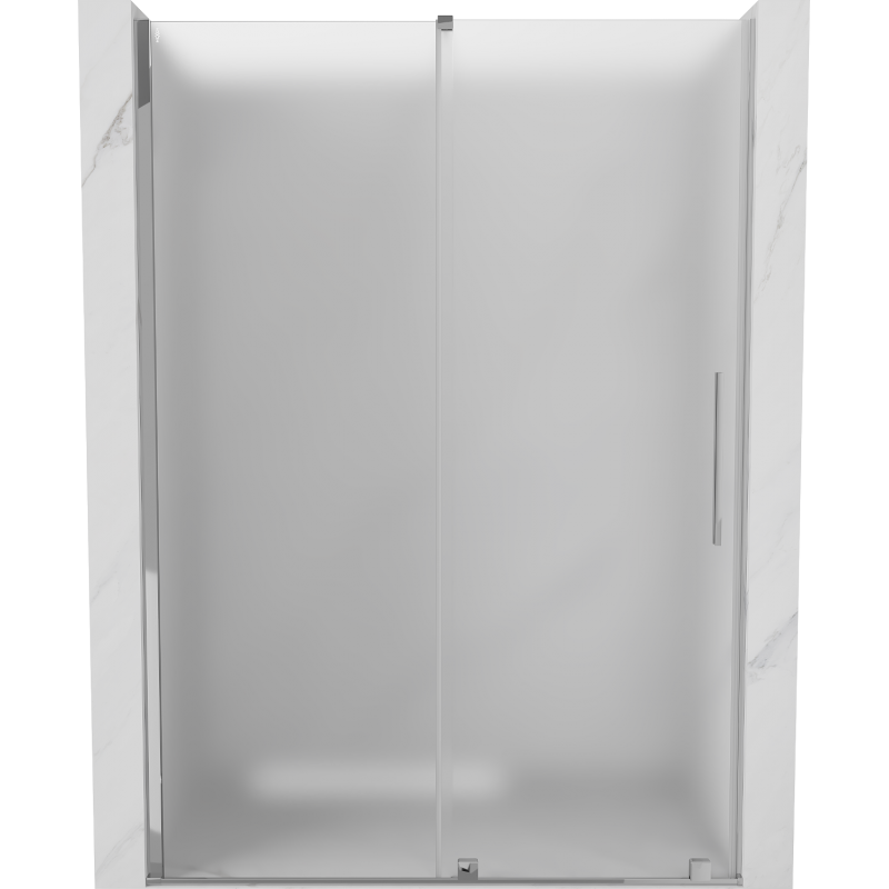 Mexen Velar portes de douche coulissantes 130 cm, givré, chrome - 871-130-000-31-01