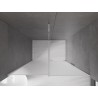 Mexen Velar drzwi prysznicowe rozsuwane 140 cm, szron, chrom - 871-140-000-31-01