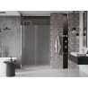 Mexen Velar drzwi prysznicowe rozsuwane 140 cm, szron, chrom - 871-140-000-31-01