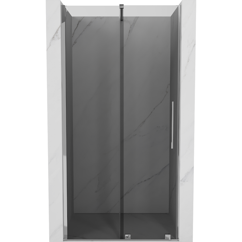 Mexen Velar drzwi prysznicowe rozsuwane 90 cm, grafit, chrom - 871-090-000-41-01