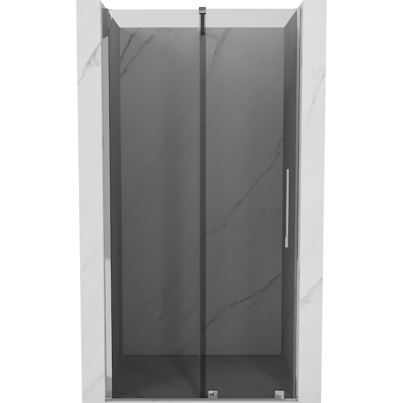 Mexen Velar porte de douche coulissante 90 cm, graphite, chrome - 871-090-000-41-01