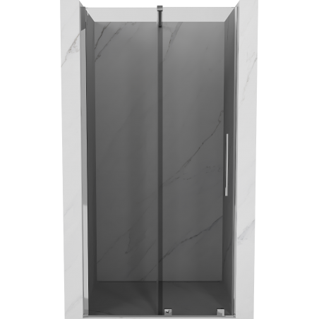 Mexen Velar schuifbare douchedeur 120 cm, grafiet, chroom - 871-120-000-41-01