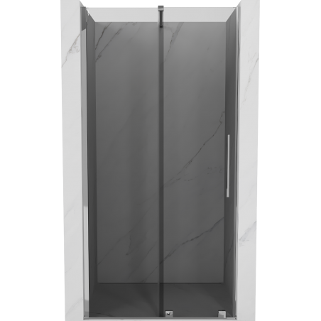 Mexen Velar sliding shower door 120 cm, graphite, chrome - 871-120-000-41-01