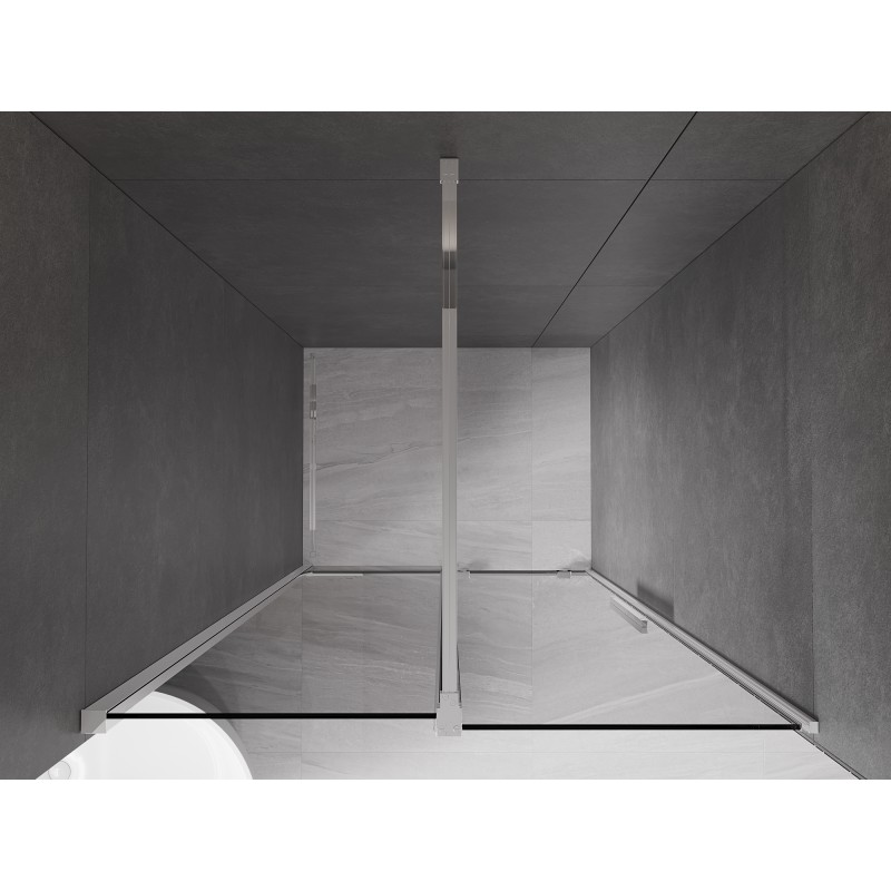 Mexen Velar drzwi prysznicowe rozsuwane 120 cm, grafit, chrom - 871-120-000-41-01