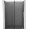 Mexen Velar sliding shower door 130 cm, graphite, chrome - 871-130-000-41-01