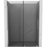 Mexen Velar Duschschiebetür 140 cm, Grafit, Chrom - 871-140-000-41-01