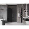 Mexen Velar sliding shower door 130 cm, graphite, chrome - 871-130-000-41-01