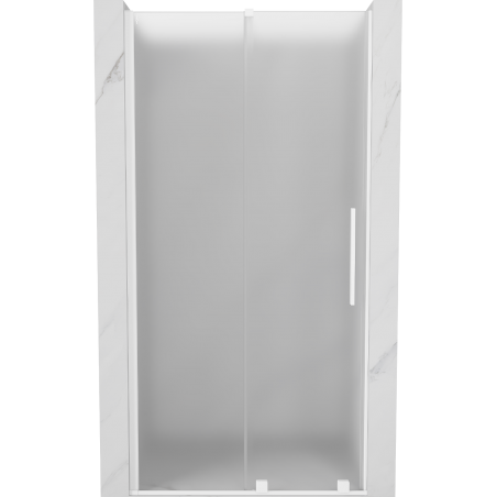 Mexen Velar puerta de ducha corredera 110 cm, escarcha, blanco - 871-110-000-31-20