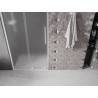 Mexen Velar lükand dušiuksed 110 cm, härmatis, valge - 871-110-000-31-20