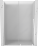 Mexen Velar drzwi prysznicowe rozsuwane 140 cm, szron, białe - 871-140-000-31-20