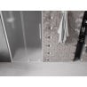 Mexen Velar drzwi prysznicowe rozsuwane 120 cm, szron, białe - 871-120-000-31-20