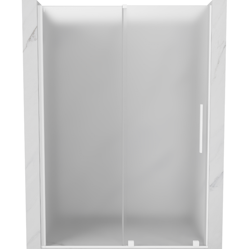 Mexen Velar Schiebetüren für Dusche 160 cm, mattiert, weiß - 871-160-000-31-20