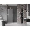 Mexen Velar drzwi prysznicowe rozsuwane 140 cm, szron, białe - 871-140-000-31-20