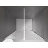 Mexen Velar porte de douche coulissante 120 cm, givrée, blanche - 871-120-000-31-20
