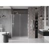 Mexen Velar porte de douche coulissante 140 cm, dépoli, blanc - 871-140-000-31-20