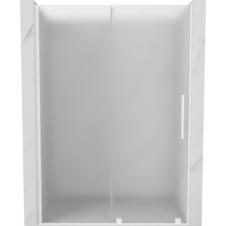 Mexen Velar drzwi prysznicowe rozsuwane 150 cm, szron, białe - 871-150-000-31-20