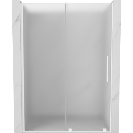 Mexen Velar Schiebetüren, 150 cm, satiniert, weiß - 871-150-000-31-20