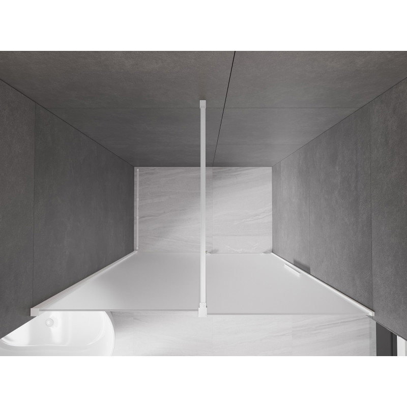 Mexen Velar lükand dušiuks 150 cm, härmatis, valge - 871-150-000-31-20
