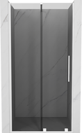 Mexen Velar drzwi prysznicowe rozsuwane 100 cm, grafit, białe - 871-100-000-41-20