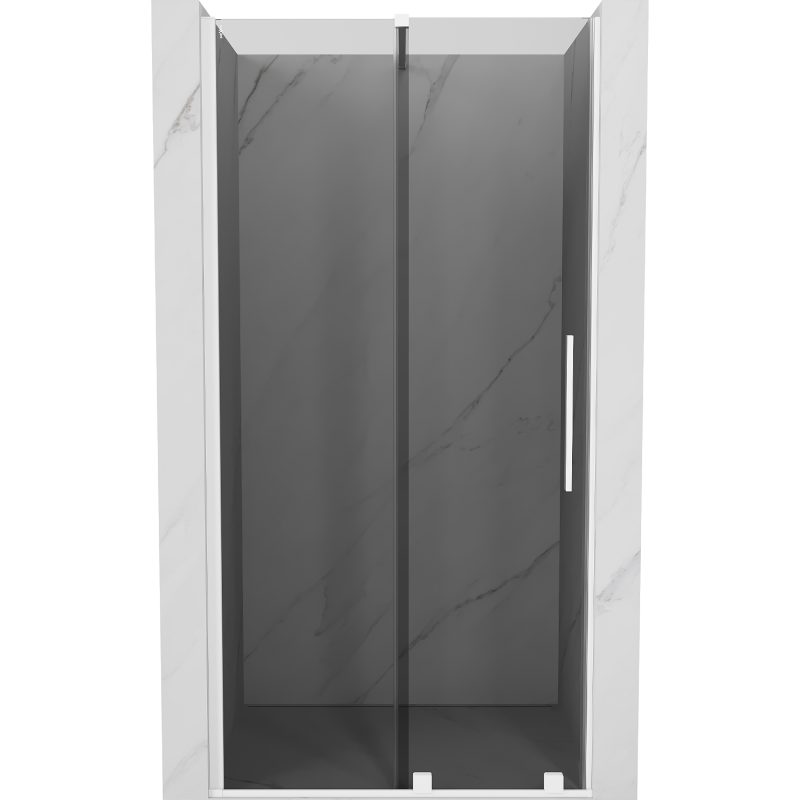 Mexen Velar Duschschiebetür 120 cm, Grafit, Weiß - 871-120-000-41-20