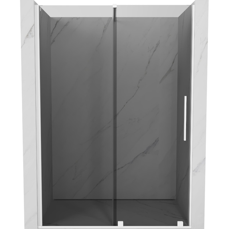 Mexen Velar liuguksed duššiuks 160 cm, grafiit, valged - 871-160-000-41-20