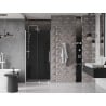 Mexen Velar sliding shower door 100 cm, graphite, white - 871-100-000-41-20